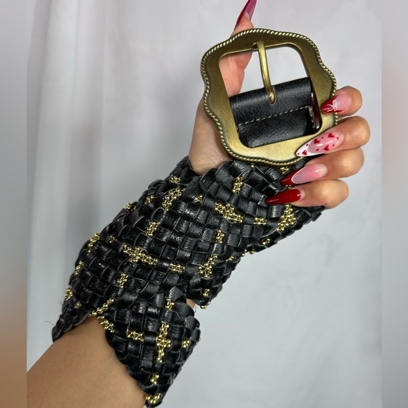 Kathy Van Zeeland Accessories - kathy van zeeland navy braided belt